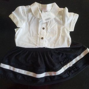 White Shirt and Black Skirt